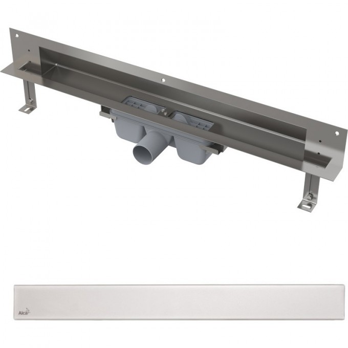 Дренажная система ALCAPLAST SPA для монтажа в стену, нержавеющая сталь, глянцевая APZ5-EDEN-1050