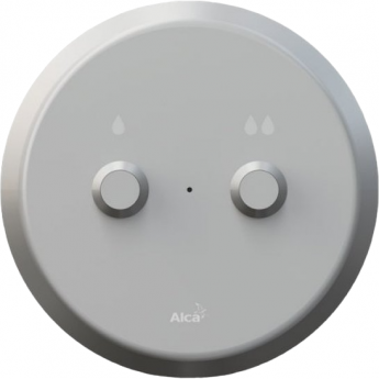 Кнопка электронного смыва на расстоянии ALCAPLAST MEO10 DUAL, ручное управление, металл, монтаж в стену