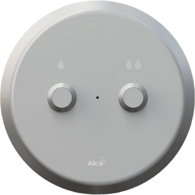 Кнопка электронного смыва на расстоянии ALCAPLAST DUAL, ручное управление, металл, монтаж в стену MEO10