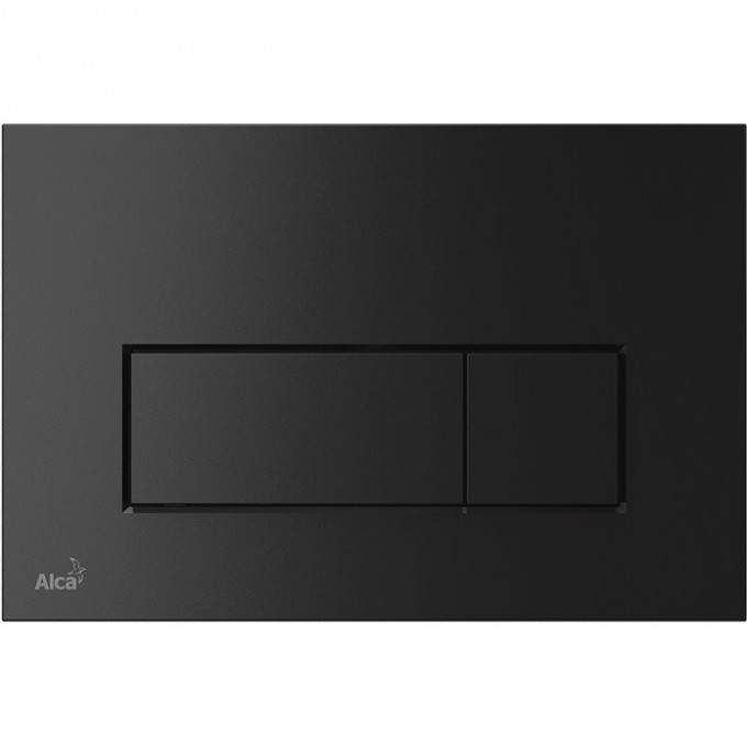Кнопка управления ALCAPLAST THIN для скрытых систем инсталляции, черный матовый M578