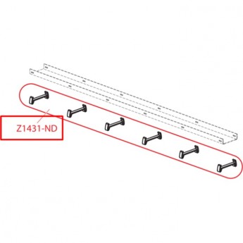 Пластиковый крепеж ALCAPLAST Z1431-ND для решетки (5 шт)
