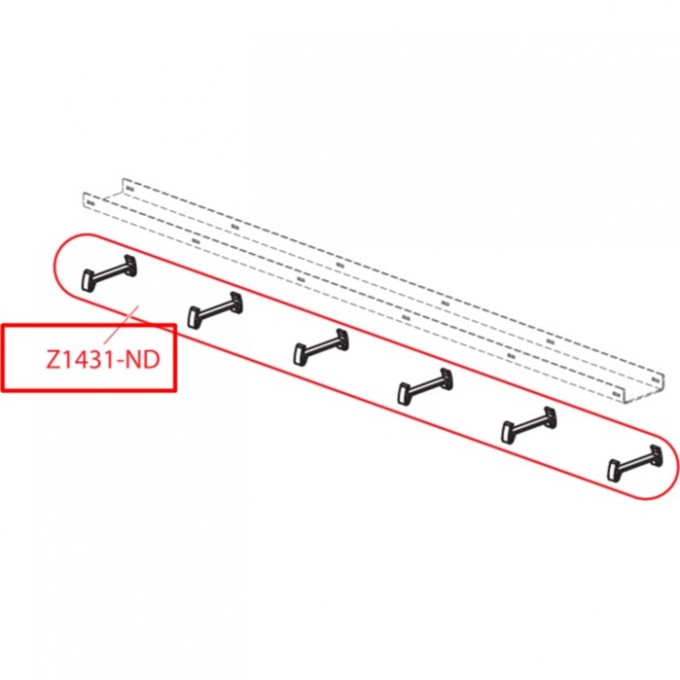 Пластиковый крепеж ALCAPLAST для решетки (5 шт) Z1431-ND