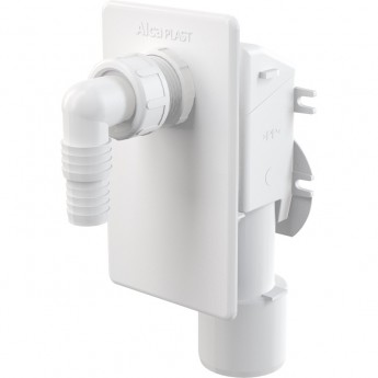 Сифон ALCAPLAST APS4 для стиральной машины, под штукатурку, белый