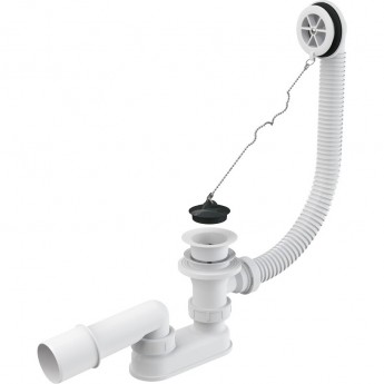 Сифон ALCAPLAST A502-100 для ванны, белый, длина 100 см