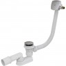 Сифон ALCAPLAST для ванны click/clack с напуском воды через перелив для ванн с толстыми стенками, пластик/металл A509KM-80