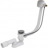 Сифон ALCAPLAST для ванны с напуском воды через перелив, для ванн с толстыми стенками, металл/металл A565KM1