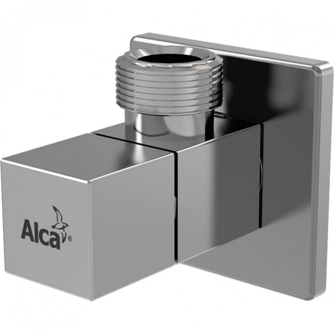 Угловой вентиль ALCAPLAST с фильтром 1/2"х1/2", квадратный ARV004