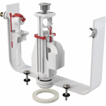 Выпускной комплект ALCAPLAST с двойной кнопкой, впускной механизм А16, подключение 1/2", хром